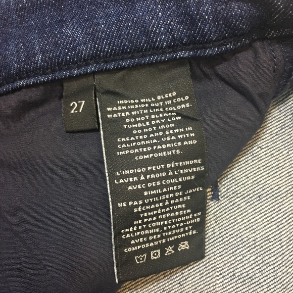 J BRAND Ruby High Rise Tribal Hem Cropped Festival Concert Match Wash Jeans - Picture 8 of 10